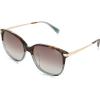 imageTOMS Womens Round Sunglasses Tortoise Ocean Grey FadeShiny Gold 5616145