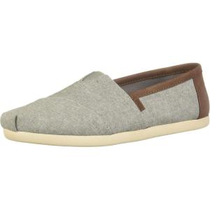 imageTOMS Mens Alpargata 30 Loafer FlatFrost Grey Chambray CanvasSynthetic Leather
