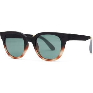 imageTOMS Round SunglassesMatte Black Honey Tortoise Fade