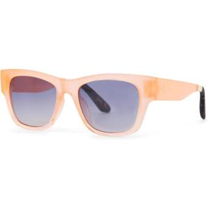 imageTOMS Traveler Unisex Devon Rectangular SunglassesMatteShiny Peach Crystal Fade
