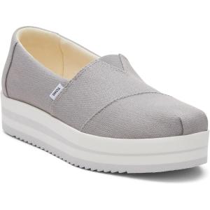 imageTOMS Womens Alpargata Midform SlipOnDrizzle Grey