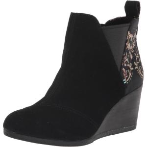 imageTOMS Womens Kelsey Ankle BootBlack SuedeBrocade
