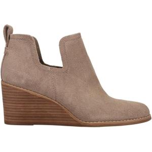 imageTOMS Womens Kallie Cutout BootTaupe Grey Suede