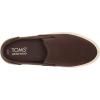 imageTOMS Mens Baja SlipOn SneakersDark Brown Heritage Canvas