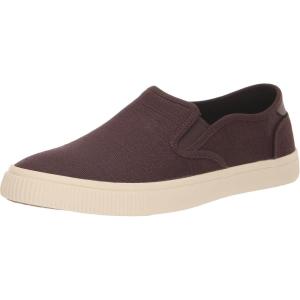 imageTOMS Mens Baja SlipOn SneakersDark Brown Heritage Canvas