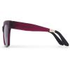 imageTOMS Adelaide Womens SunglassesMatteshiny Midnight Plum Crystal Fadedark Grey