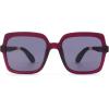 imageTOMS Womens Athena Square SunglassesMatteshiny Midnight Plum Crystal Fadedark Grey