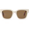 imageTOMS Womens Madison Square SunglassesChalk Honey Tortoisesolid Brown