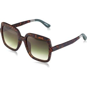 imageTOMS Womens Athena Square SunglassesMatte Shiny Honeycomb Crystal Fadebrown Gradient