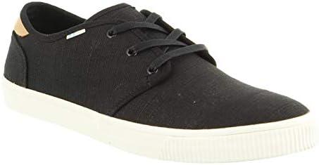 imageTOMS Mens Carlo LaceUp SneakersBlack Heritage Canvas