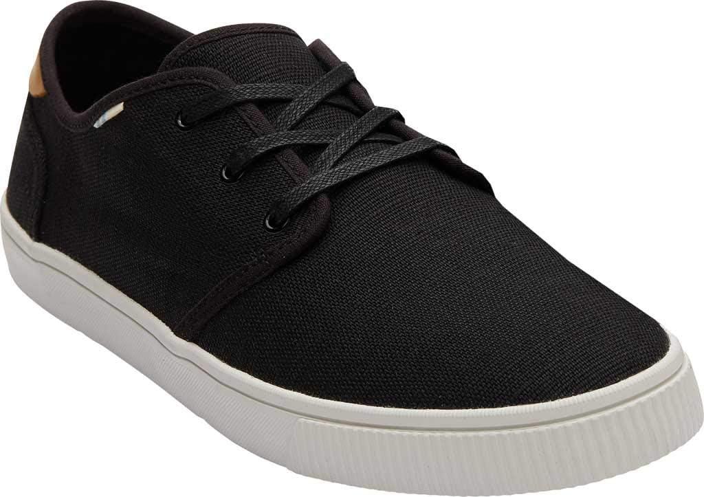 imageTOMS Mens Carlo LaceUp SneakersBlack Heritage Canvas