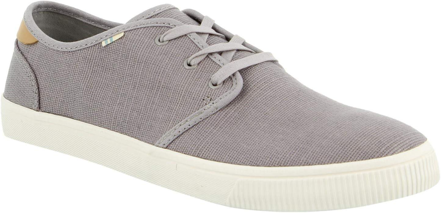 imageTOMS Mens Carlo LaceUp SneakersDrizzle Grey Heritage Canvas