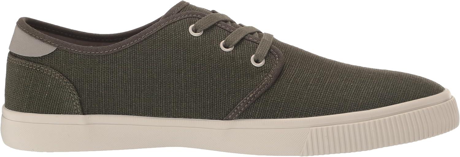 imageTOMS Mens Carlo LaceUp SneakersForest Green Heritage Canvas