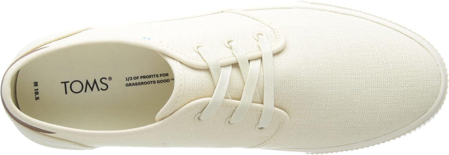 imageTOMS Mens Carlo LaceUp SneakersNatural