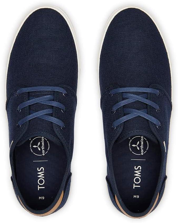 imageTOMS Mens Carlo LaceUp SneakersNavy Heritage Canvas Vegan