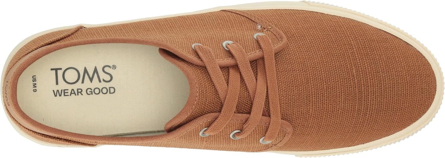imageTOMS Mens Carlo LaceUp SneakersTan Heritage Canvas