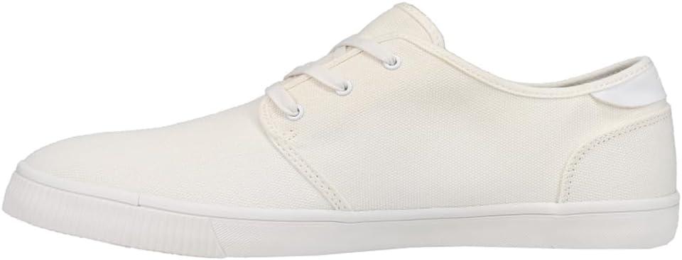 imageTOMS Mens Carlo LaceUp SneakersWhite Canvas