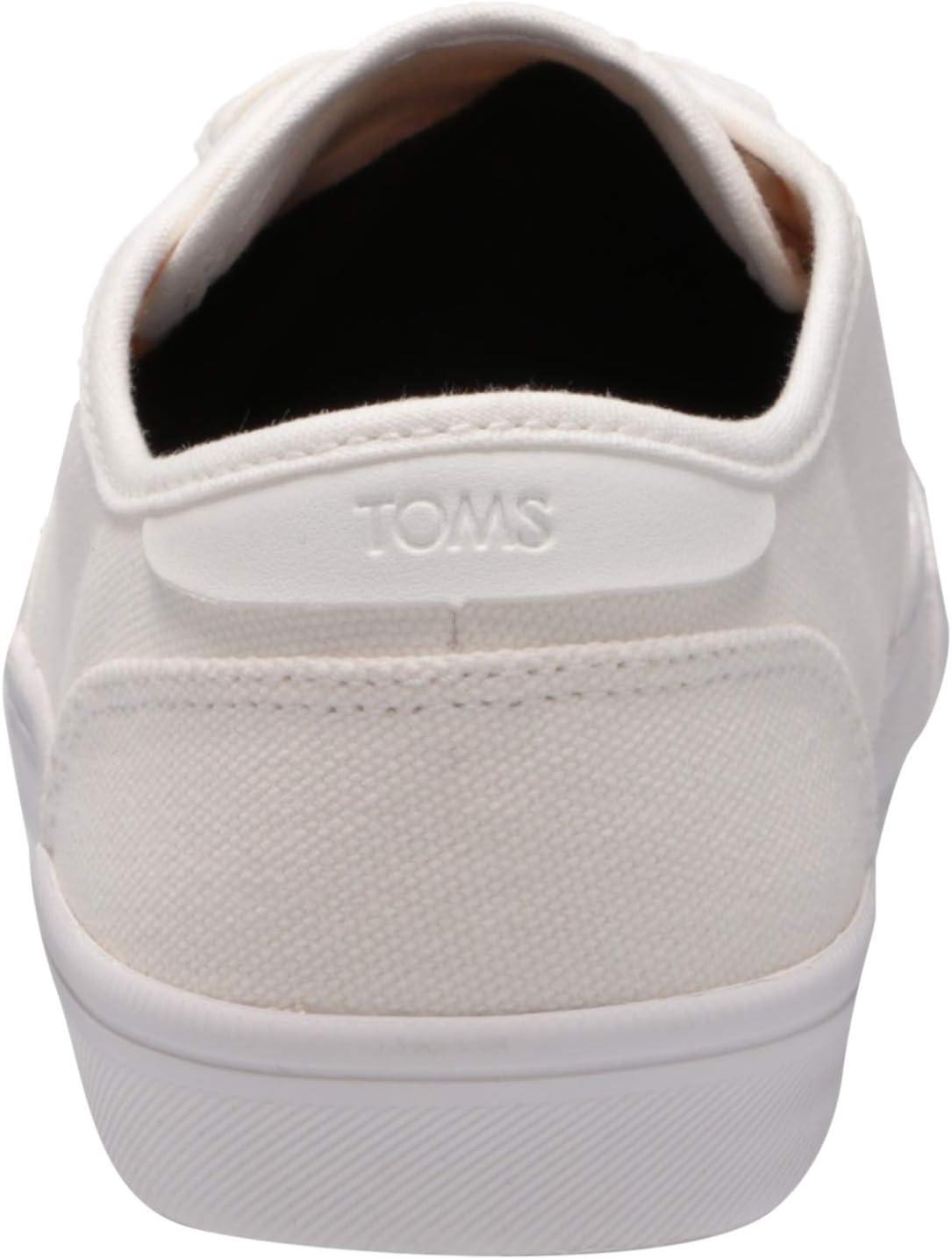 imageTOMS Mens Carlo LaceUp SneakersWhite Canvas