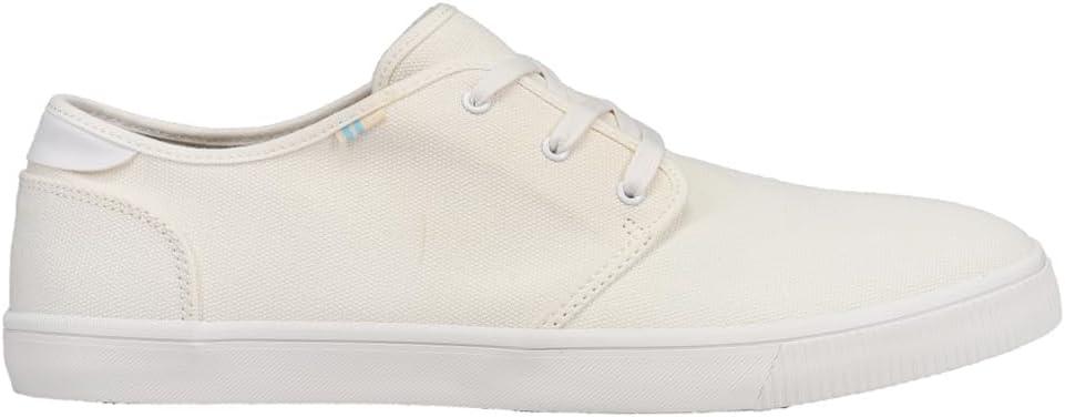 imageTOMS Mens Carlo LaceUp SneakersWhite Canvas