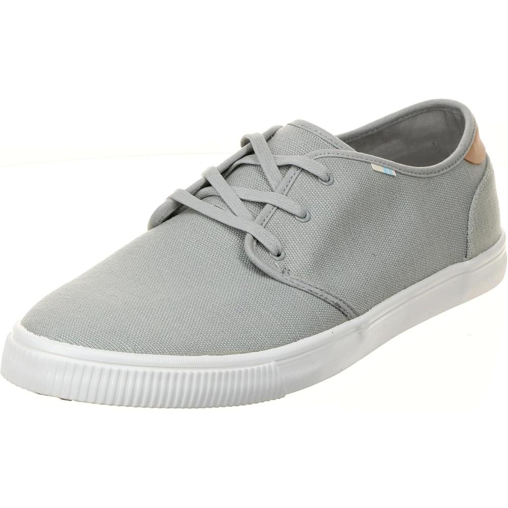 imageTOMS Mens Carlo LaceUp SneakersDrizzle Grey Heritage Canvas