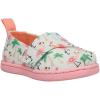 imageTOMS Toddler Girls Alpargata TieDye Slip On Flats Casual  PinkSoft Blue Hawaiian Flamingos
