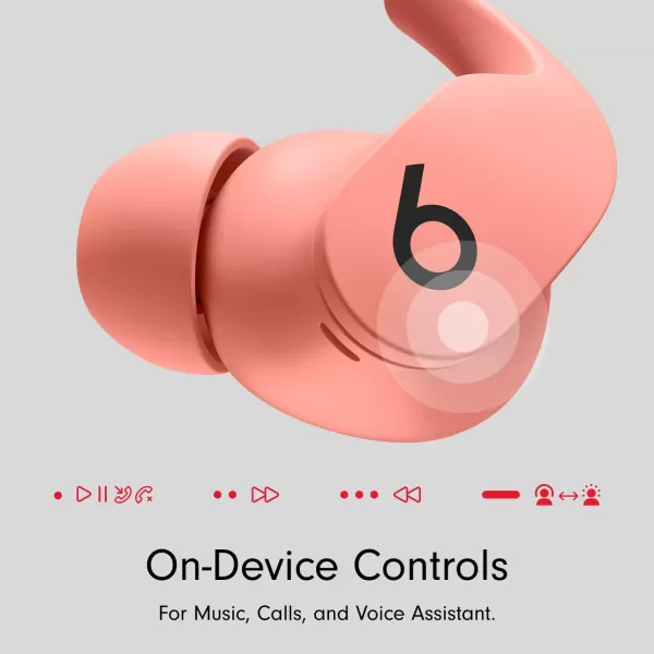 imageBeats Fit Pro  True Wireless Noise Cancelling Earbuds  Apple H1 Headphone Chip Compatible with Apple amp Android Class 1 Bluetooth Builtin Microphone 6 Hours of Listening Time  Beats BlackCoral Pink Fit Pro Without AppleCare