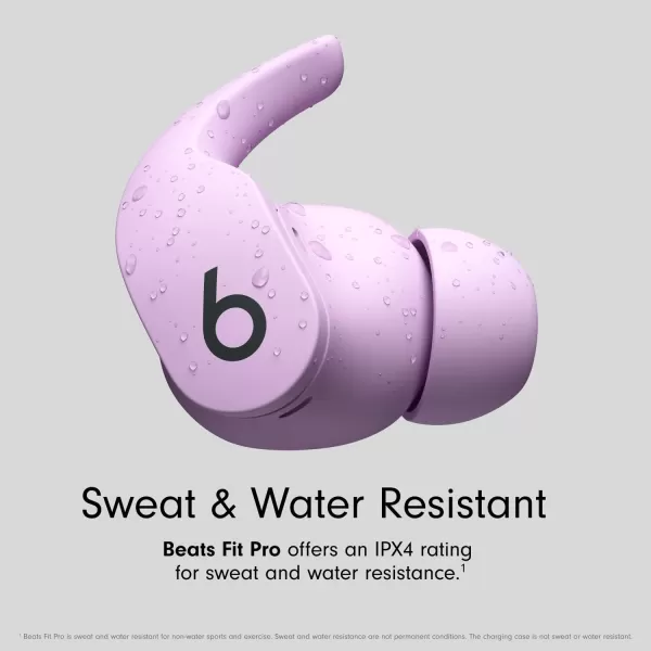 imageBeats Fit Pro  True Wireless Noise Cancelling Earbuds  Apple H1 Headphone Chip Compatible with Apple amp Android Class 1 Bluetooth Builtin Microphone 6 Hours of Listening Time  Beats BlackStone Purple Fit Pro Without AppleCare