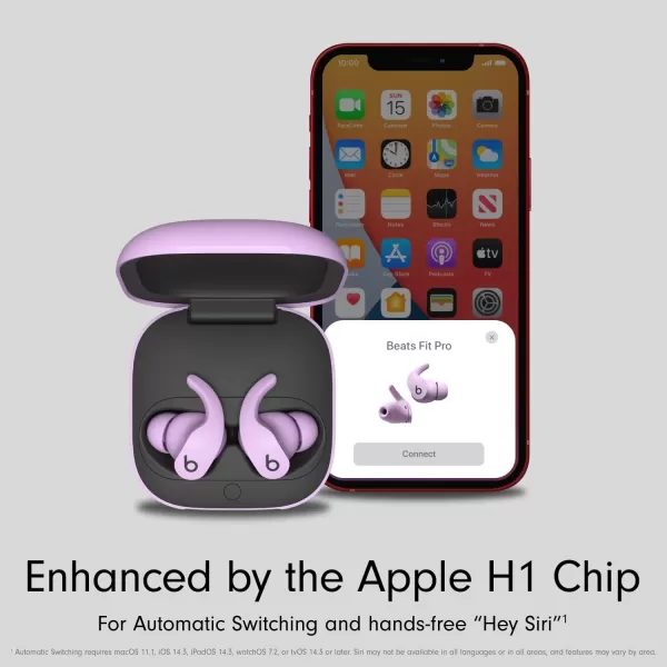 imageBeats Fit Pro  True Wireless Noise Cancelling Earbuds  Apple H1 Headphone Chip Compatible with Apple amp Android Class 1 Bluetooth Builtin Microphone 6 Hours of Listening Time  Beats BlackStone Purple Fit Pro Without AppleCare