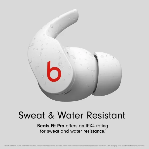 imageBeats Fit Pro  True Wireless Noise Cancelling Earbuds  Apple H1 Headphone Chip Compatible with Apple amp Android Class 1 Bluetooth Builtin Microphone 6 Hours of Listening Time  Beats BlackBeats White Fit Pro Without AppleCare