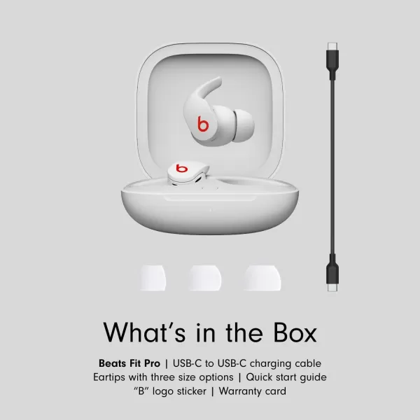 imageBeats Fit Pro  True Wireless Noise Cancelling Earbuds  Apple H1 Headphone Chip Compatible with Apple amp Android Class 1 Bluetooth Builtin Microphone 6 Hours of Listening Time  Beats BlackBeats White Fit Pro Without AppleCare