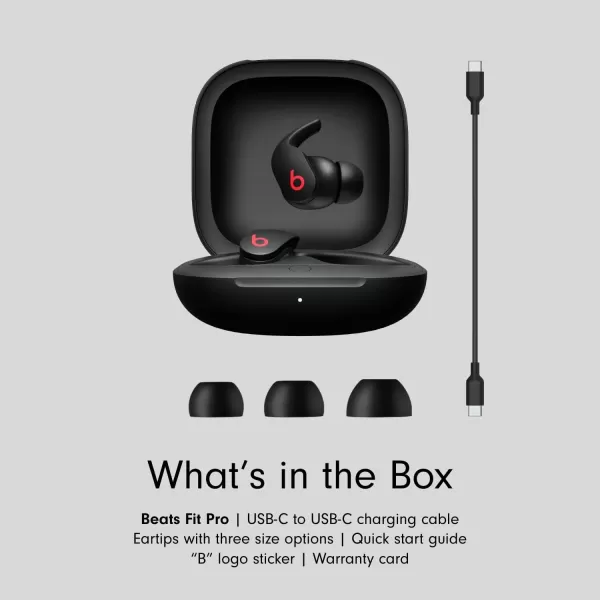 imageBeats Fit Pro  True Wireless Noise Cancelling Earbuds  Apple H1 Headphone Chip Compatible with Apple amp Android Class 1 Bluetooth Builtin Microphone 6 Hours of Listening Time  Beats BlackBeats Black Fit Pro Without AppleCare