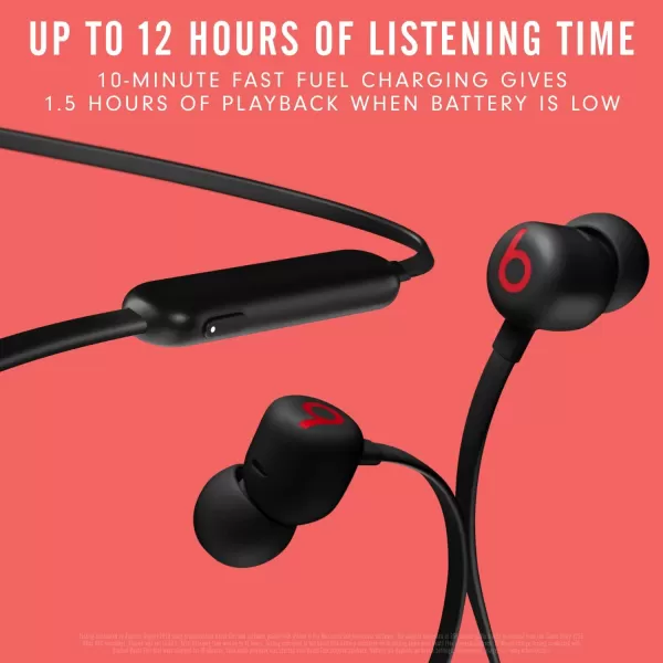 imageBeats Flex Wireless Earbuds  Apple W1 Headphone Chip Magnetic Earphones Class 1 Bluetooth 12 Hours of Listening Time Builtin Microphone  Smoke GrayBlack Flex