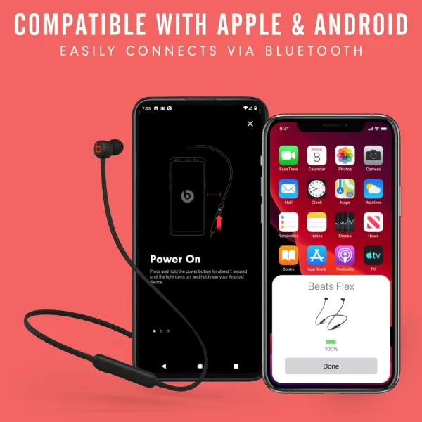imageBeats Flex Wireless Earbuds  Apple W1 Headphone Chip Magnetic Earphones Class 1 Bluetooth 12 Hours of Listening Time Builtin Microphone  Smoke GrayBlack Flex