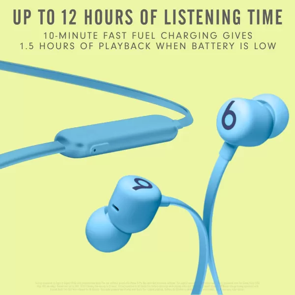 imageBeats Flex Wireless Earbuds  Apple W1 Headphone Chip Magnetic Earphones Class 1 Bluetooth 12 Hours of Listening Time Builtin Microphone  Smoke GrayFlame Blue Flex