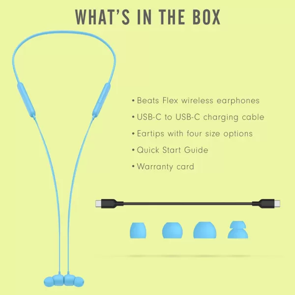 imageBeats Flex Wireless Earbuds  Apple W1 Headphone Chip Magnetic Earphones Class 1 Bluetooth 12 Hours of Listening Time Builtin Microphone  Smoke GrayFlame Blue Flex