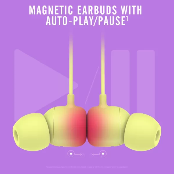 imageBeats Flex Wireless Earbuds  Apple W1 Headphone Chip Magnetic Earphones Class 1 Bluetooth 12 Hours of Listening Time Builtin Microphone  Smoke GrayYuzu Yellow Flex