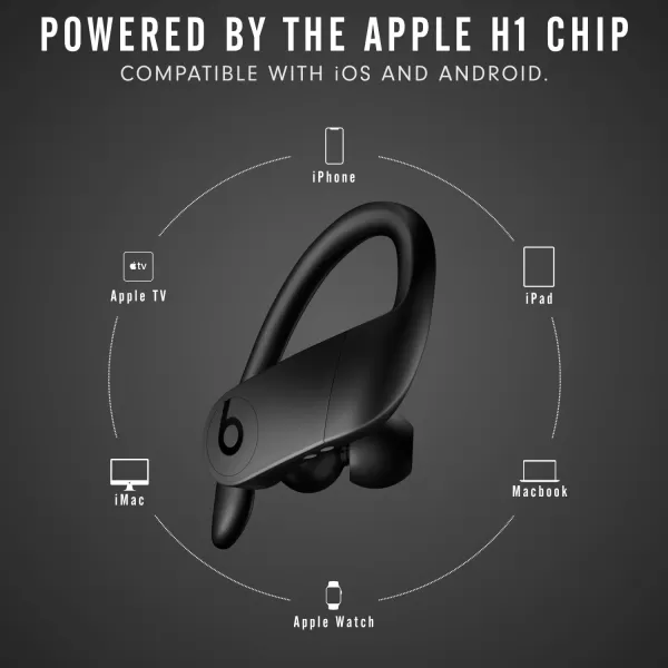 imageBeats Powerbeats Pro Wireless Earbuds  Apple H1 Headphone Chip Class 1 Bluetooth Headphones 9 Hours of Listening Time Sweat Resistant Builtin Microphone  IvoryBlack Powerbeats Pro Without AppleCare