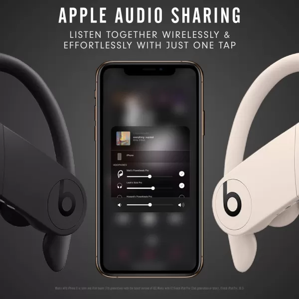imageBeats Powerbeats Pro Wireless Earbuds  Apple H1 Headphone Chip Class 1 Bluetooth Headphones 9 Hours of Listening Time Sweat Resistant Builtin Microphone  IvoryBlack Powerbeats Pro Without AppleCare