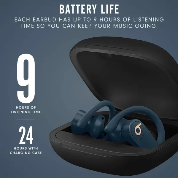 imageBeats Powerbeats Pro Wireless Earbuds  Apple H1 Headphone Chip Class 1 Bluetooth Headphones 9 Hours of Listening Time Sweat Resistant Builtin Microphone  IvoryNavy Powerbeats Pro Without AppleCare