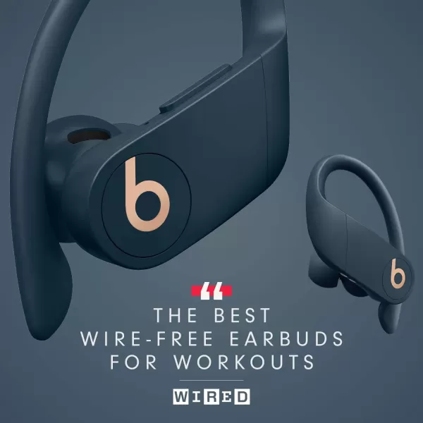 imageBeats Powerbeats Pro Wireless Earbuds  Apple H1 Headphone Chip Class 1 Bluetooth Headphones 9 Hours of Listening Time Sweat Resistant Builtin Microphone  IvoryNavy Powerbeats Pro Without AppleCare