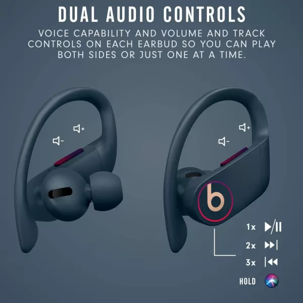 imageBeats Powerbeats Pro Wireless Earbuds  Apple H1 Headphone Chip Class 1 Bluetooth Headphones 9 Hours of Listening Time Sweat Resistant Builtin Microphone  IvoryNavy Powerbeats Pro Without AppleCare