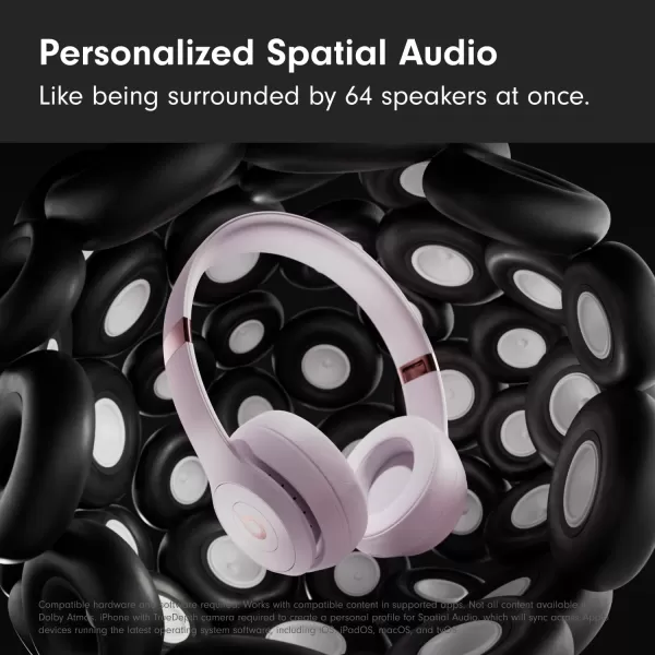 imageBeats Solo 4  Wireless Bluetooth OnEar Headphones Apple  Android Compatible Up to 50 Hours of Battery Life  Slate BlueCloud Pink