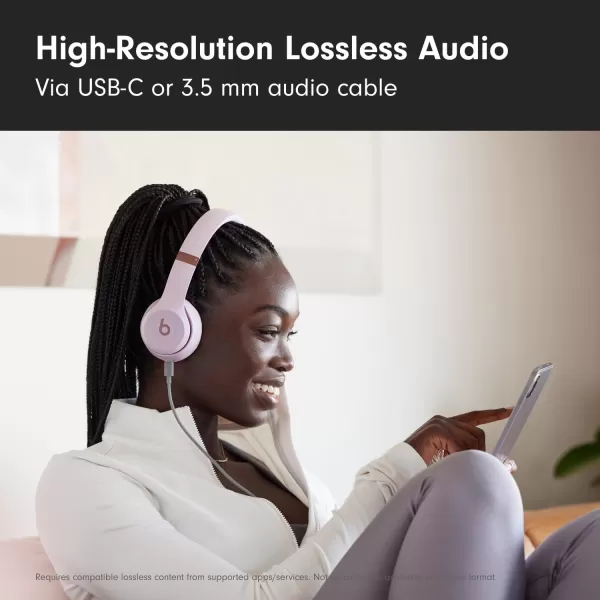 imageBeats Solo 4  Wireless Bluetooth OnEar Headphones Apple  Android Compatible Up to 50 Hours of Battery Life  Slate BlueCloud Pink