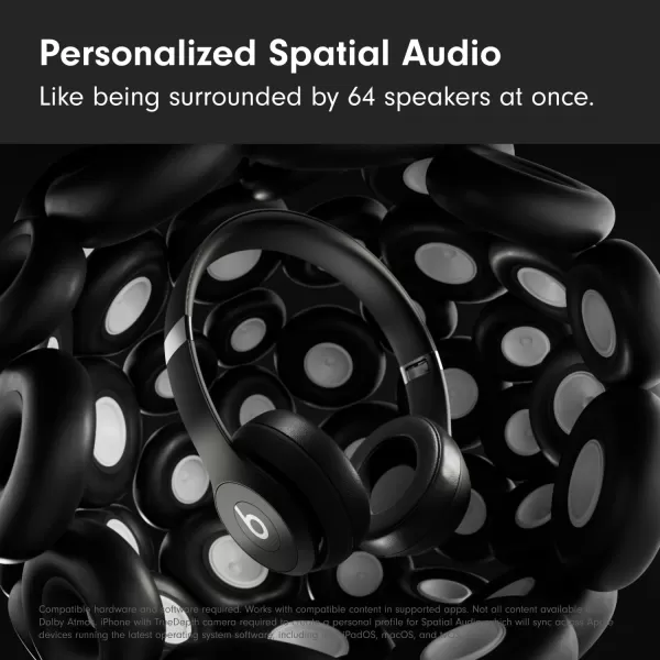 imageBeats Solo 4  Wireless Bluetooth OnEar Headphones Apple  Android Compatible Up to 50 Hours of Battery Life  Slate BlueMatte Black