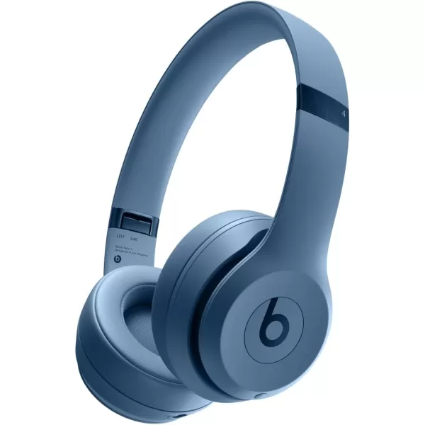 imageBeats Solo 4  Wireless Bluetooth OnEar Headphones Apple  Android Compatible Up to 50 Hours of Battery Life  Slate BlueMatte Black