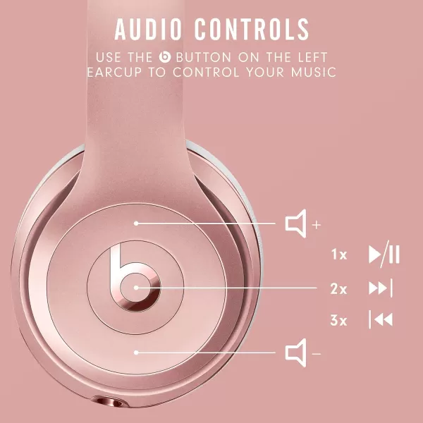 imageBeats Solo3 Wireless OnEar Headphones  Apple W1 Headphone Chip Class 1 Bluetooth 40 Hours of Listening Time Builtin Microphone  Red Latest ModelRose Gold Solo3 Without AppleCare