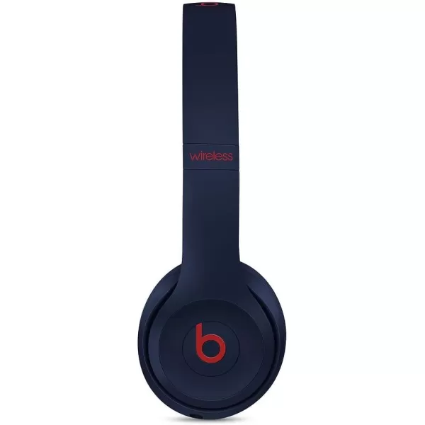 imageBeats Solo3 Wireless OnEar Headphones  Apple W1 Headphone Chip Class 1 Bluetooth 40 Hours of Listening Time Builtin Microphone  Satin Silver Latest ModelClub Navy One Size Solo 3