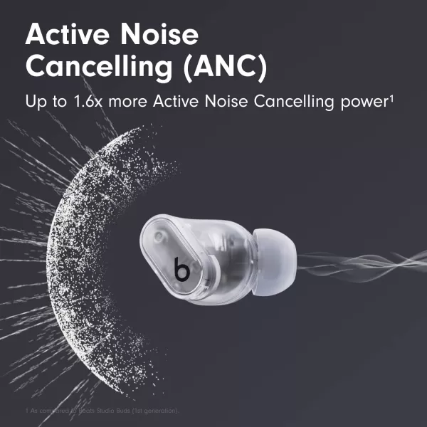 imageBeats Studio Buds   True Wireless Noise Cancelling Earbuds Enhanced Apple amp Android Compatibility Builtin Microphone Sweat Resistant Bluetooth Headphones Spatial Audio  IvoryTransparent Studio Buds  Without AppleCare