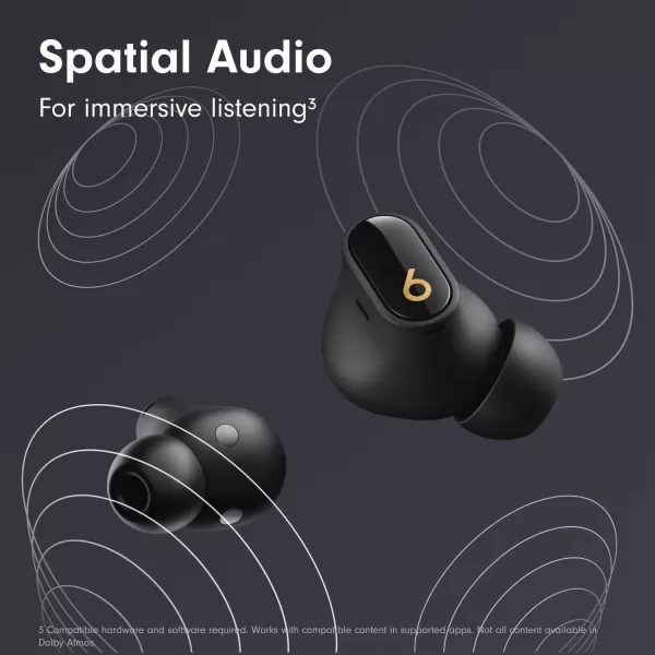 imageBeats Studio Buds   True Wireless Noise Cancelling Earbuds Enhanced Apple amp Android Compatibility Builtin Microphone Sweat Resistant Bluetooth Headphones Spatial Audio  IvoryBlackGold Studio Buds  Without AppleCare