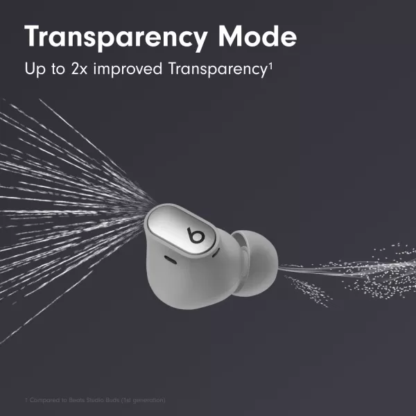 imageBeats Studio Buds   True Wireless Noise Cancelling Earbuds Enhanced Apple amp Android Compatibility Builtin Microphone Sweat Resistant Bluetooth Headphones Spatial Audio  IvoryCosmic Silver Studio Buds  Without AppleCare